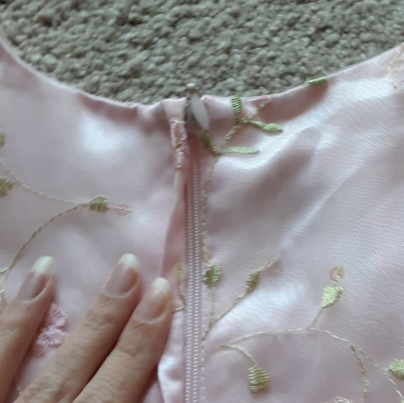 Bonnie Jean Floral Pink Dress Girls 8 - Picture 6 of 9